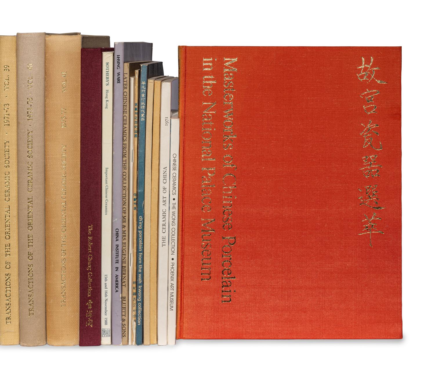 [CHINESE PORCELAIN] a group of catalogs and reference works about Chinese Porcelain, comprising: