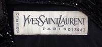 An Yves Saint Laurent Haute Couture Black Triangle Sequin Gown, No size.