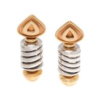 MARINA B., BICOLOR GOLD 'CORKSCREW' EARCLIPS