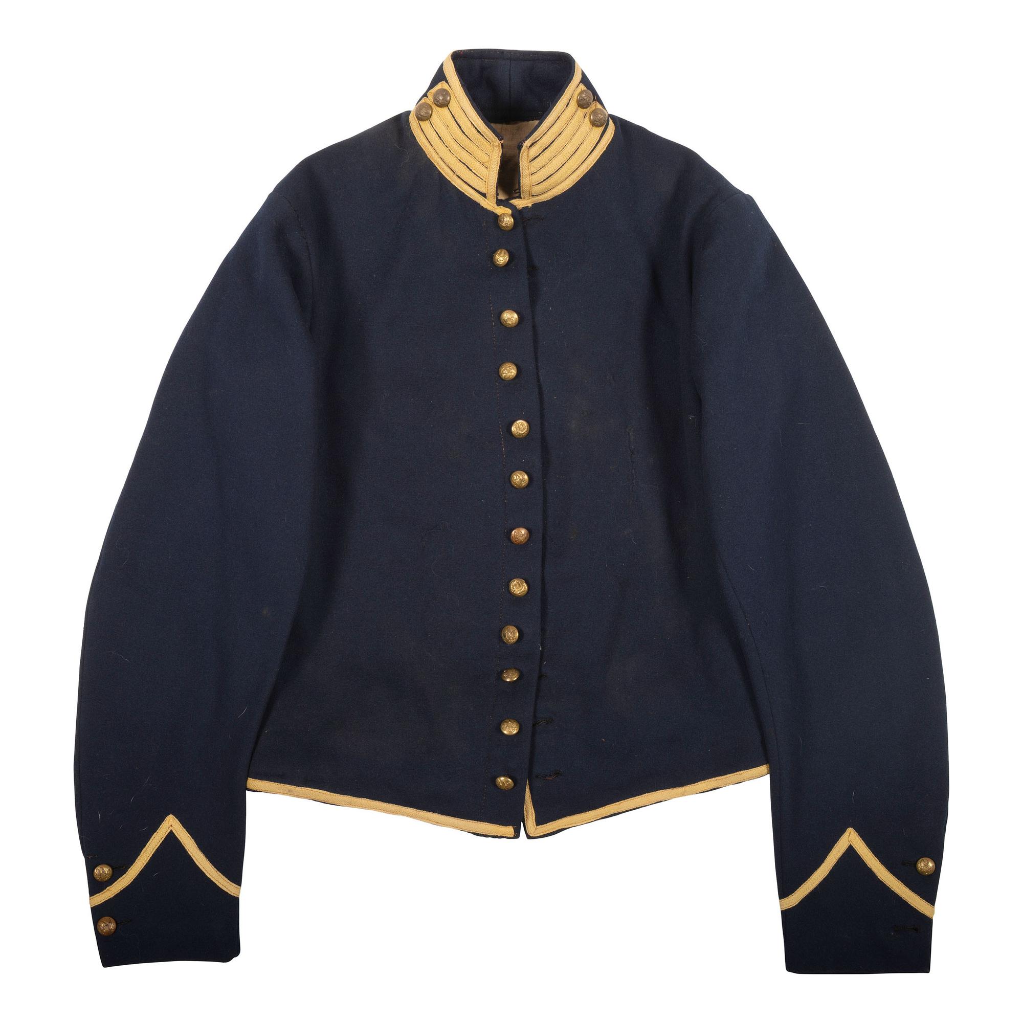 Civil War Era Cavalry Trimmed Mounted Services Jacket