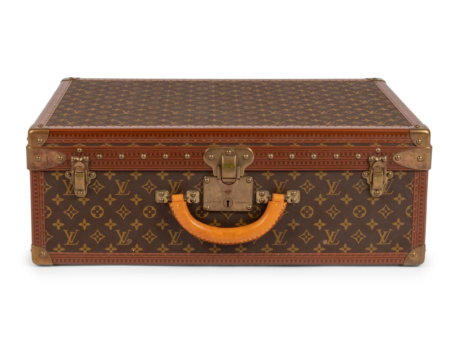 Louis Vuitton Alzer 70 Hard Side Suitcase in Monogram Canvas, Mid 20th Century