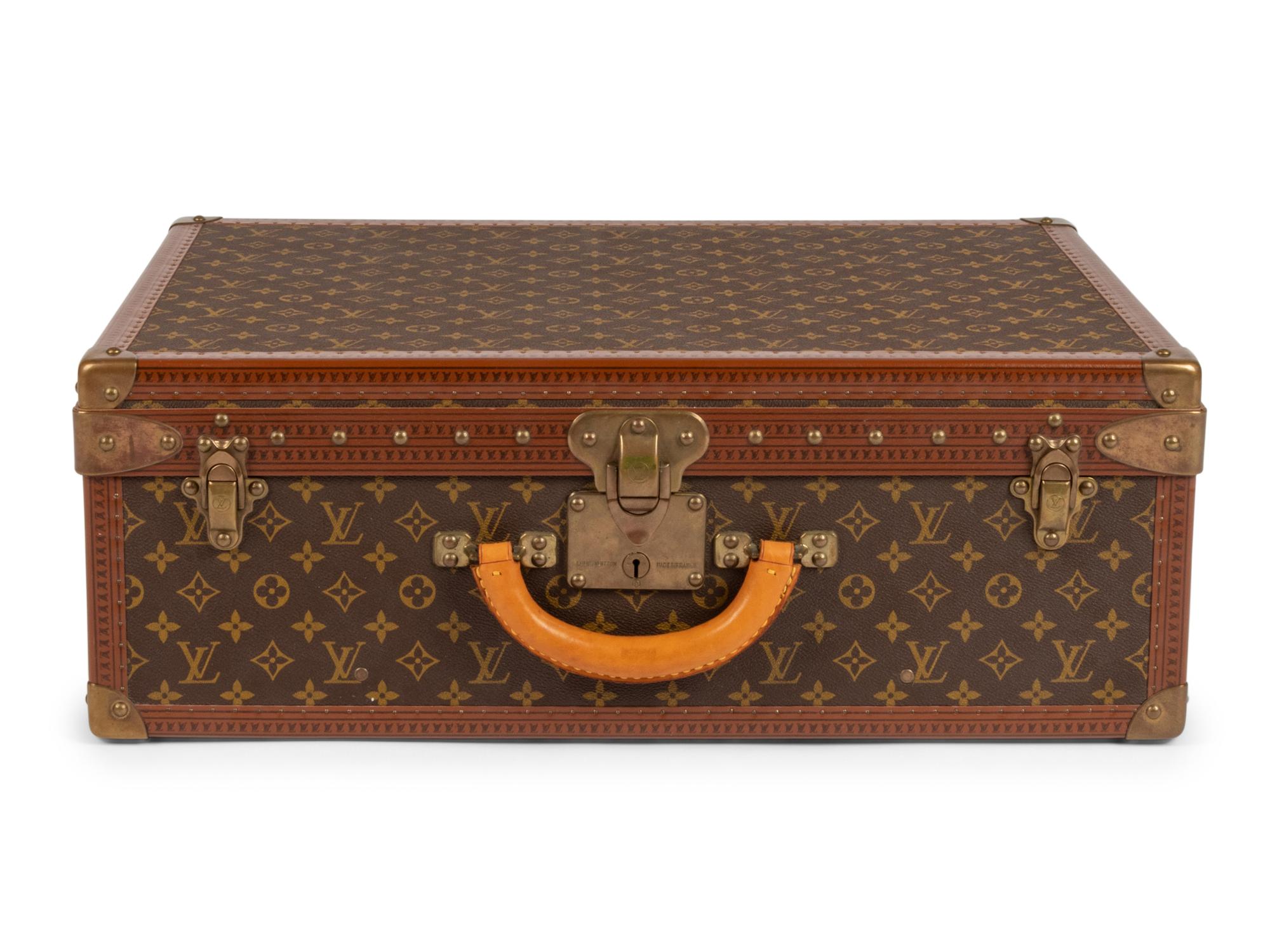 Louis Vuitton Alzer 70 Hard Side Suitcase in Monogram Canvas, Mid 20th Century