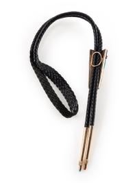 14k Gold and Mosaic Inlay Bolo Tie