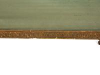 A Louis XVI Style Giltwood Bench with Upholstered Seat