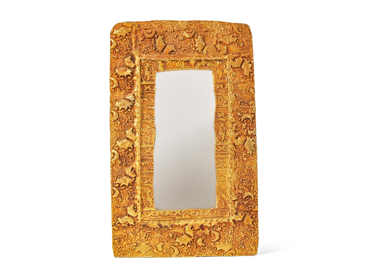 A Gilt Bronze Mirror Fondica