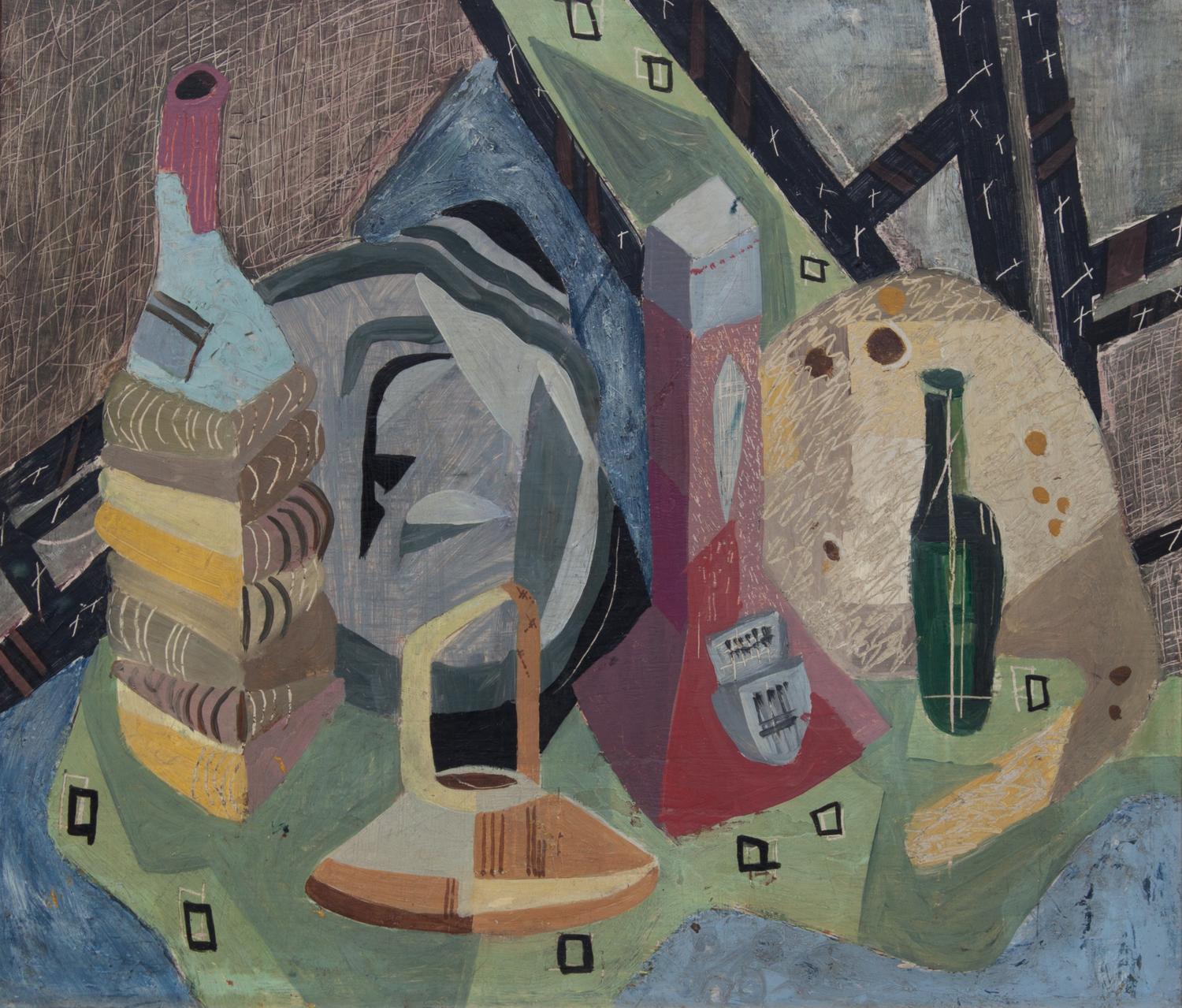 Attributed to Hulda Rotier Fischer, (Wisconsin, 1893-1982), Abstract