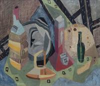 Attributed to Hulda Rotier Fischer, (Wisconsin, 1893-1982), Abstract
