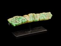 A Maya Jade Serpent Pendant