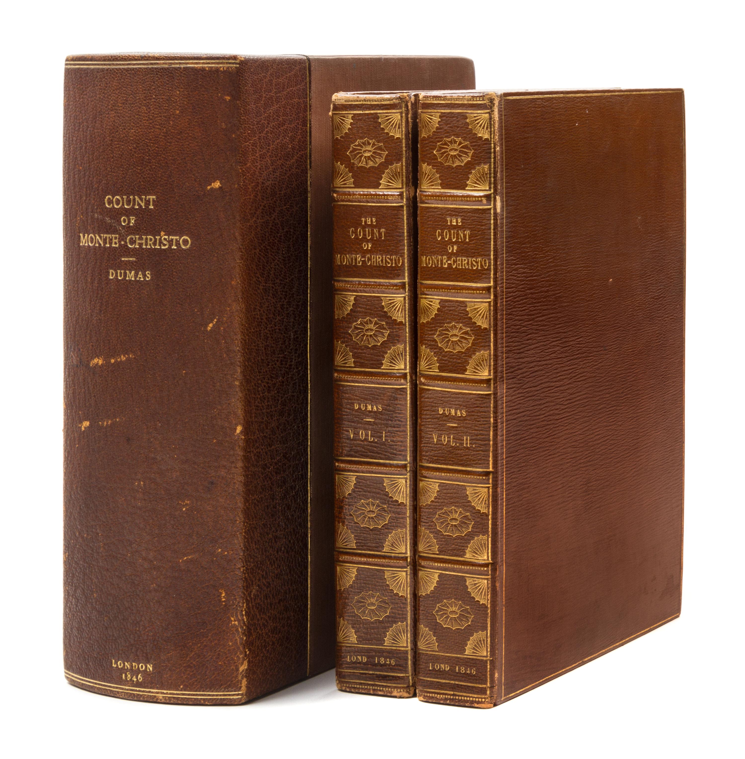 DUMAS, ALEXANDER. The Count of Monte-Cristo. London, 1846. 2 vols. First English ed.