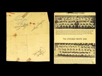 A Group of 1950s Signed Autograph Pages Featuring Baseball Hall of Famers Including Nellie Fox,