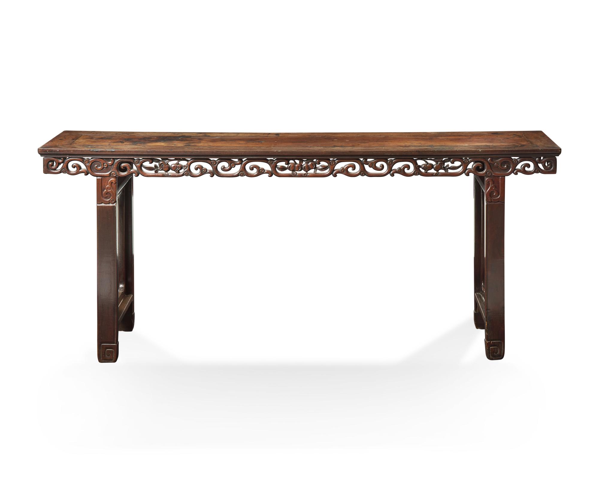 A large Chinese hardwood altar table, late Qing to Republic period
