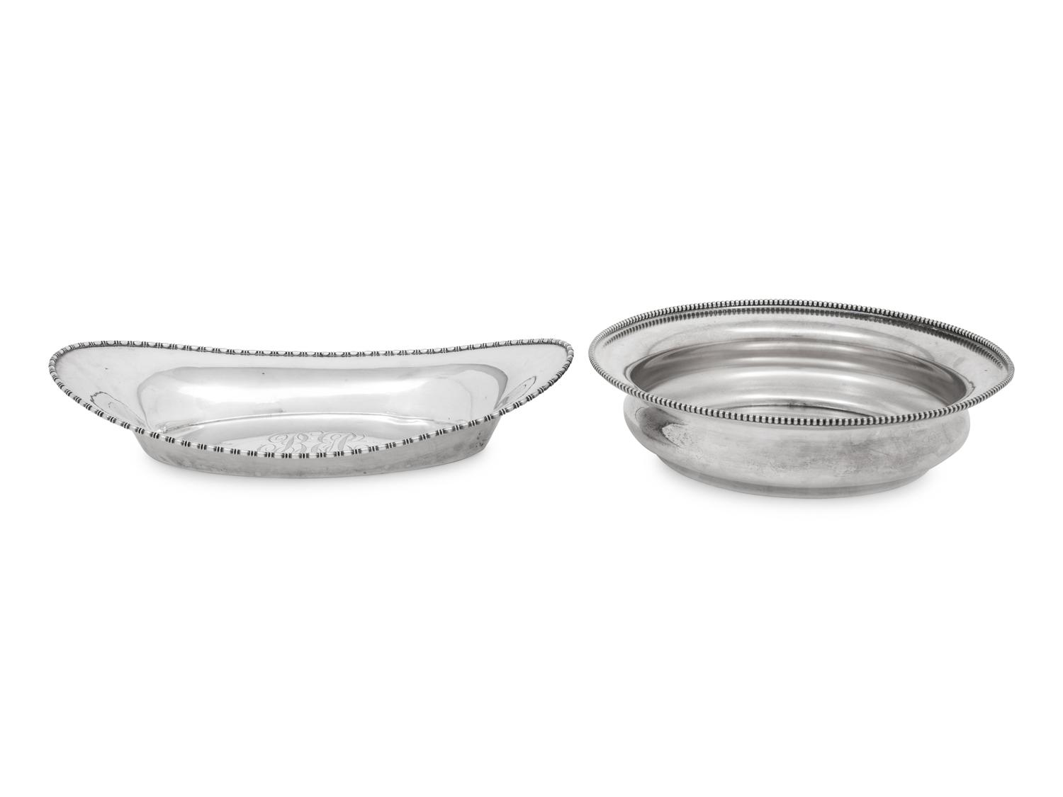 Two American Silver Hollowware Articles