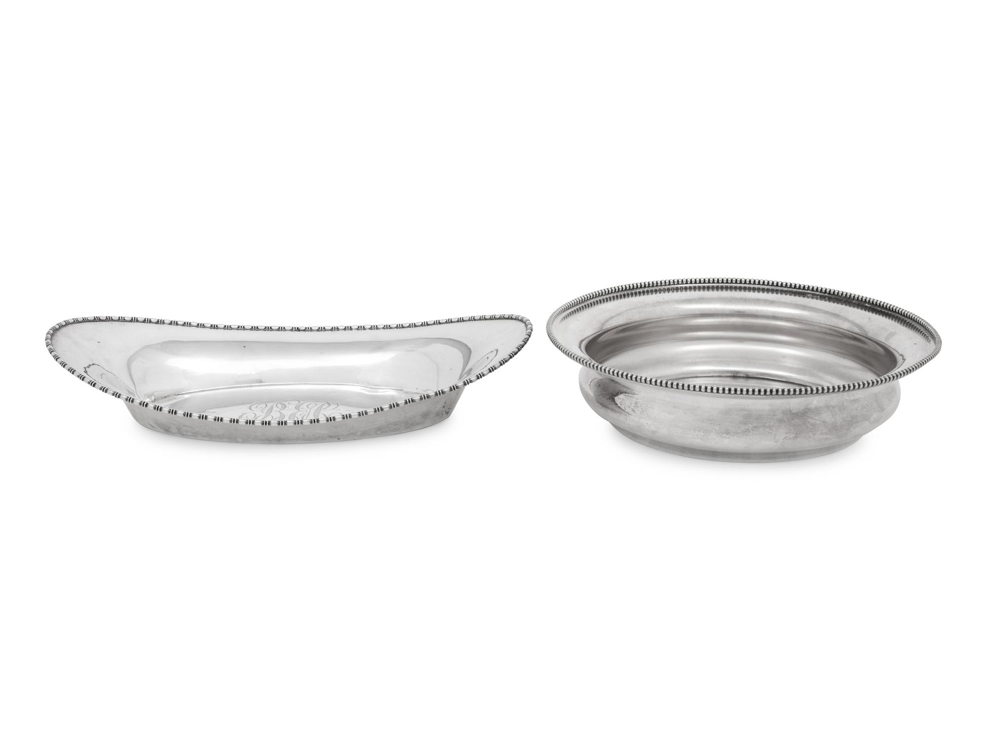 Two American Silver Hollowware Articles