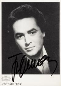 [20TH-CENTURY OPERA SINGERS]. A group of 6 signed photographs of opera singers from the 1970s-1990s, comprising images of:
