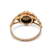 ANTIQUE, YELLOW GOLD AND MULTIGEM RING