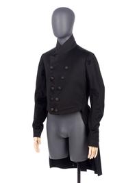 Men's Rare 19th Century Wool Jacket with Tails, 1840s