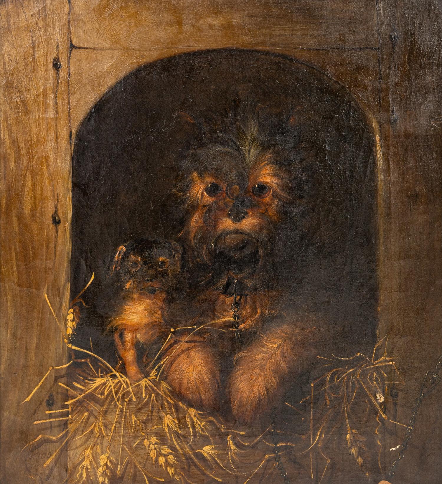 A Pair of Paintings of Dogs