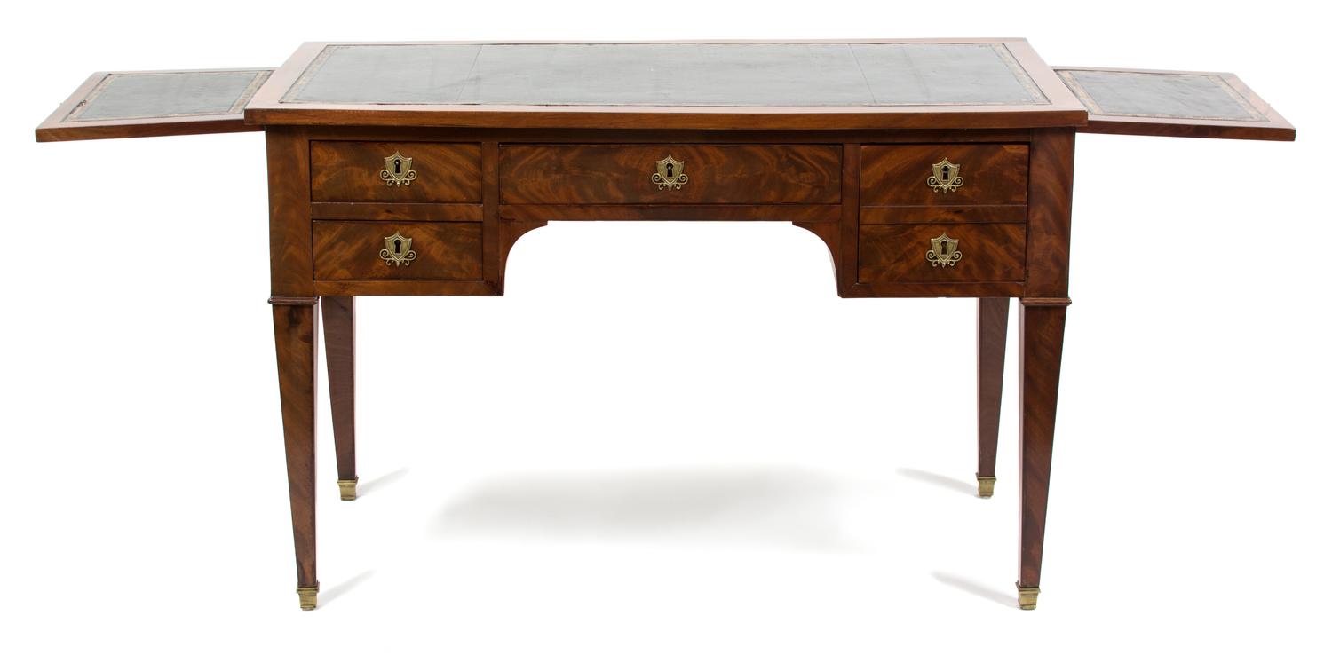 A Louis-Philippe Mahogany Bureau Plat Height 29 x length 44 inches. — 19TH CENTURY