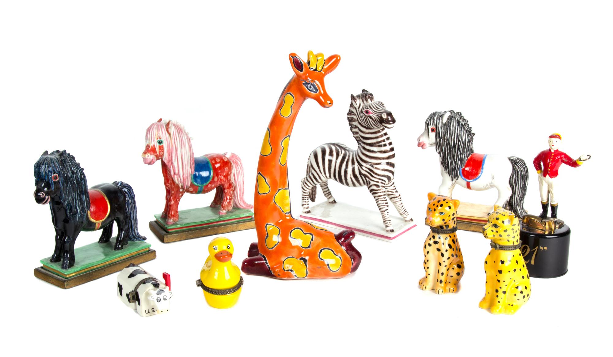 A Collection of Decorative Articles Height of tallest 8 1/2 inches.