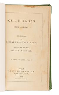 [TRAVEL & EXPLORATION]. BURTON, Richard Francis, Sir (1821-1890), translator. A group of 9 works, comprising: