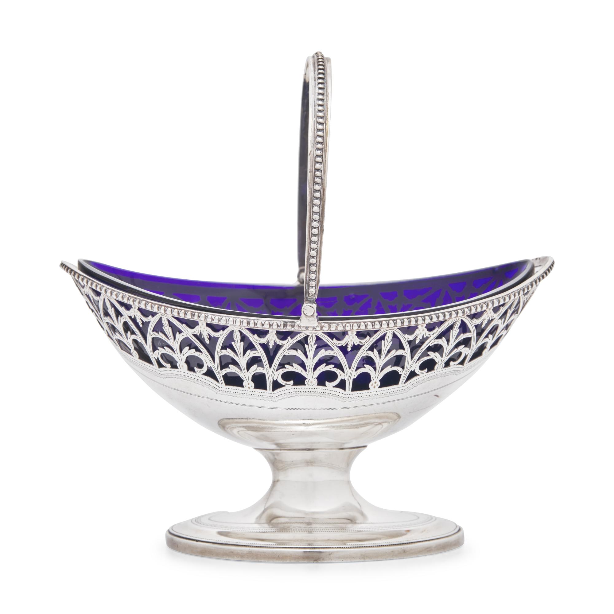 A George III Pierced Silver Sugar Basket