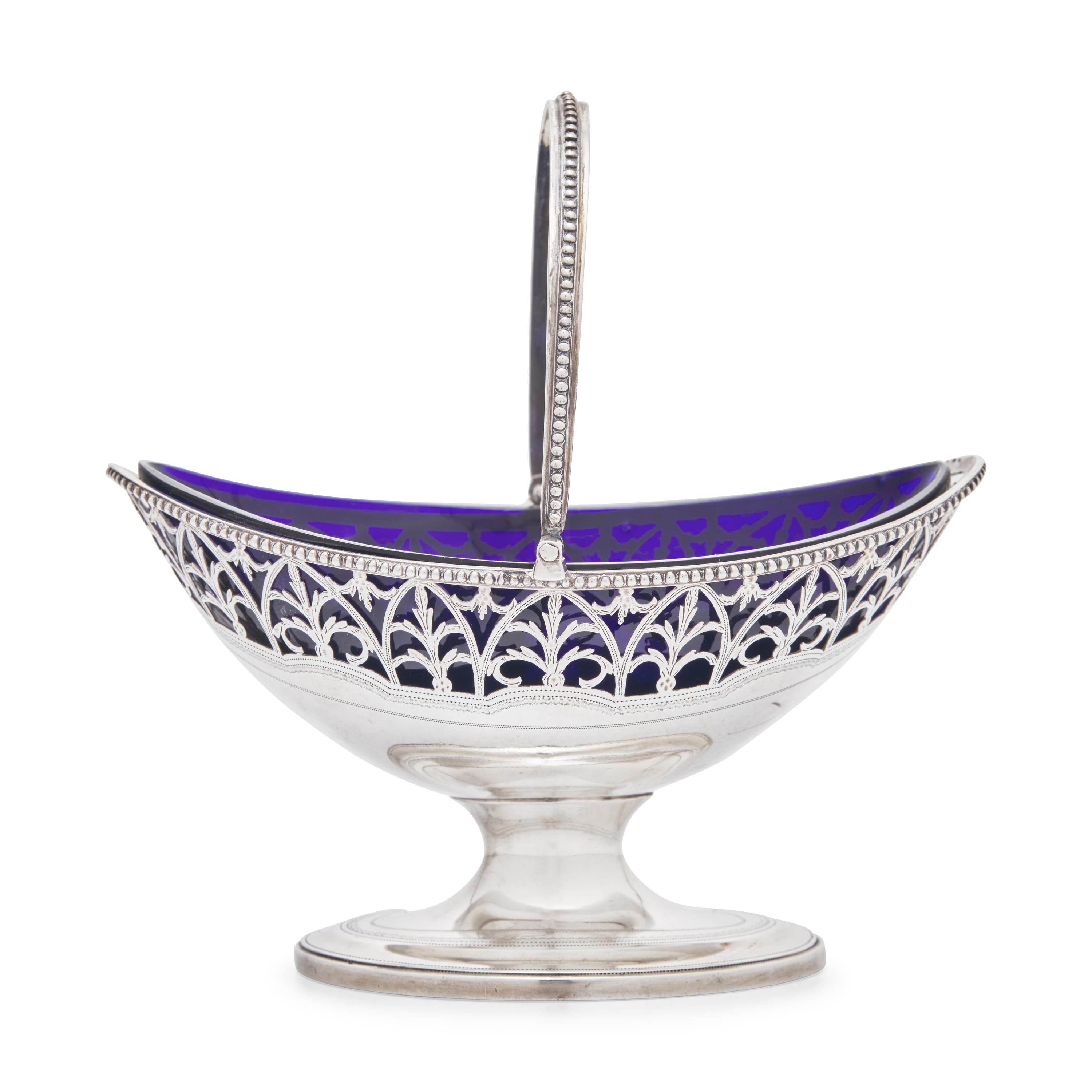 A George III Pierced Silver Sugar Basket