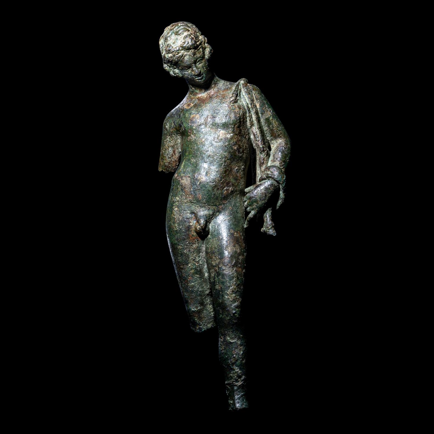 A Roman Bronze Narcissus or Dionysus