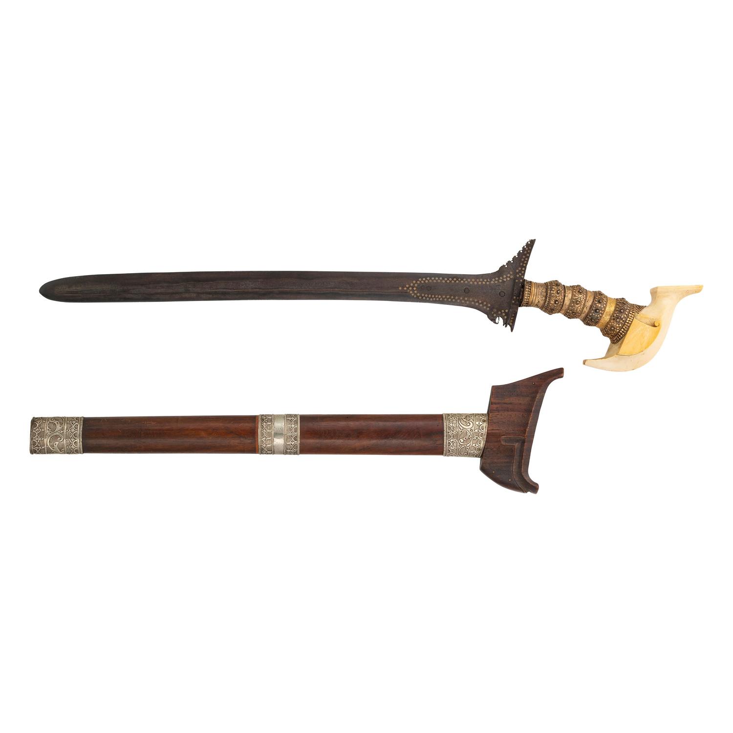 Large and Ornate Danganan Ceremonial Kris