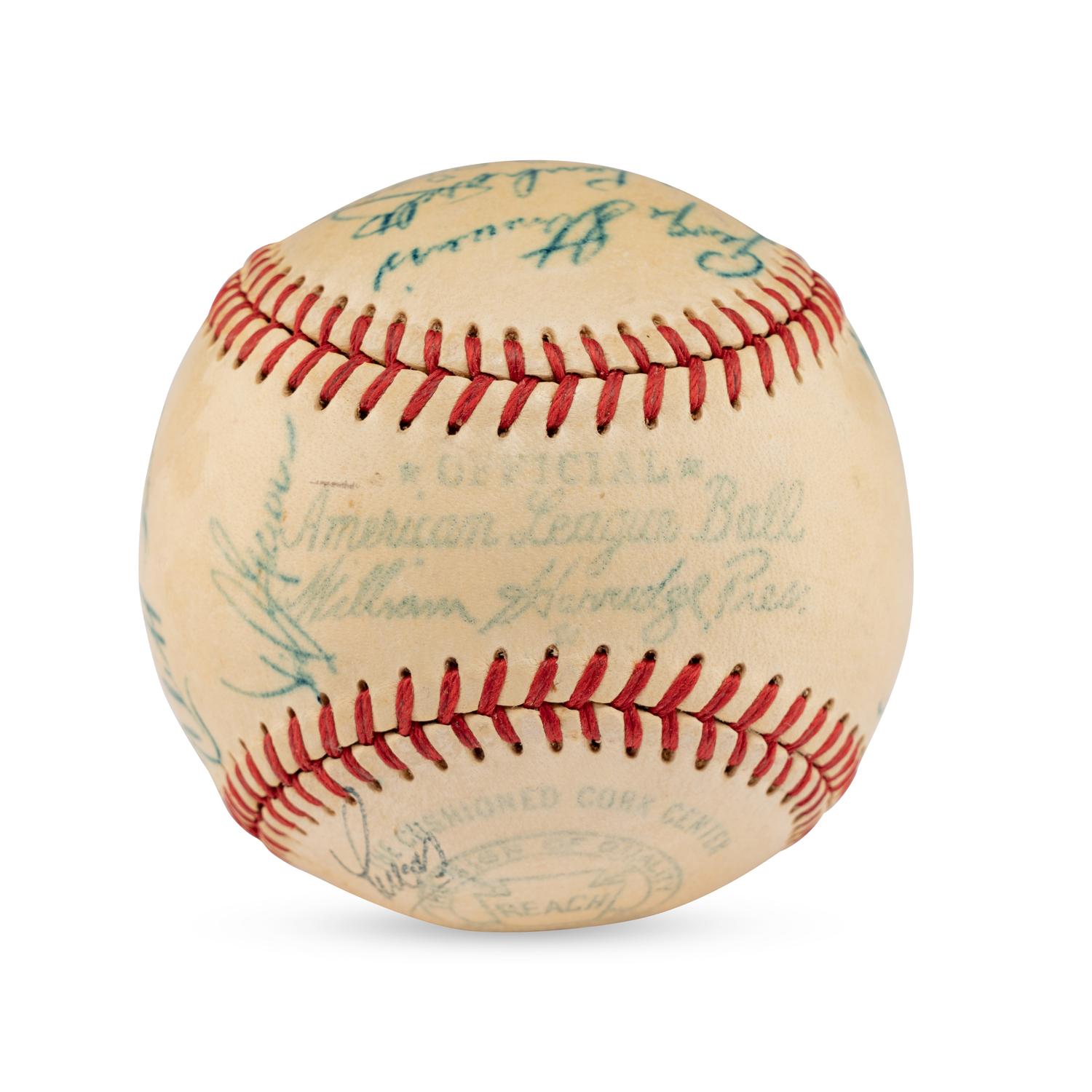 A 1950 St. Louis Browns Team Signed Autograph Baseball