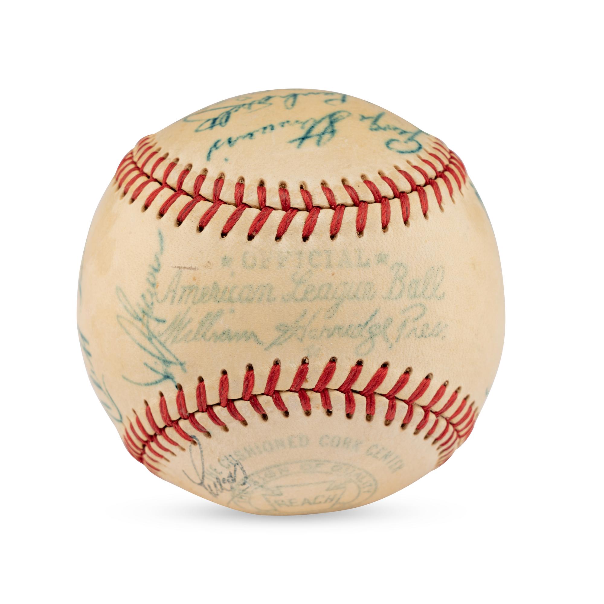 A 1950 St. Louis Browns Team Signed Autograph Baseball
