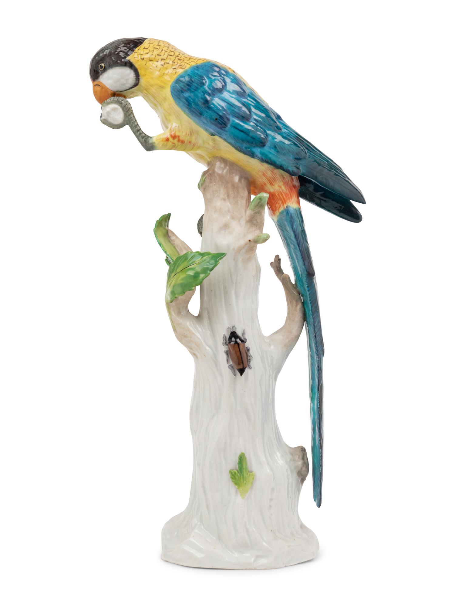 A Vienna Porcelain Parrot