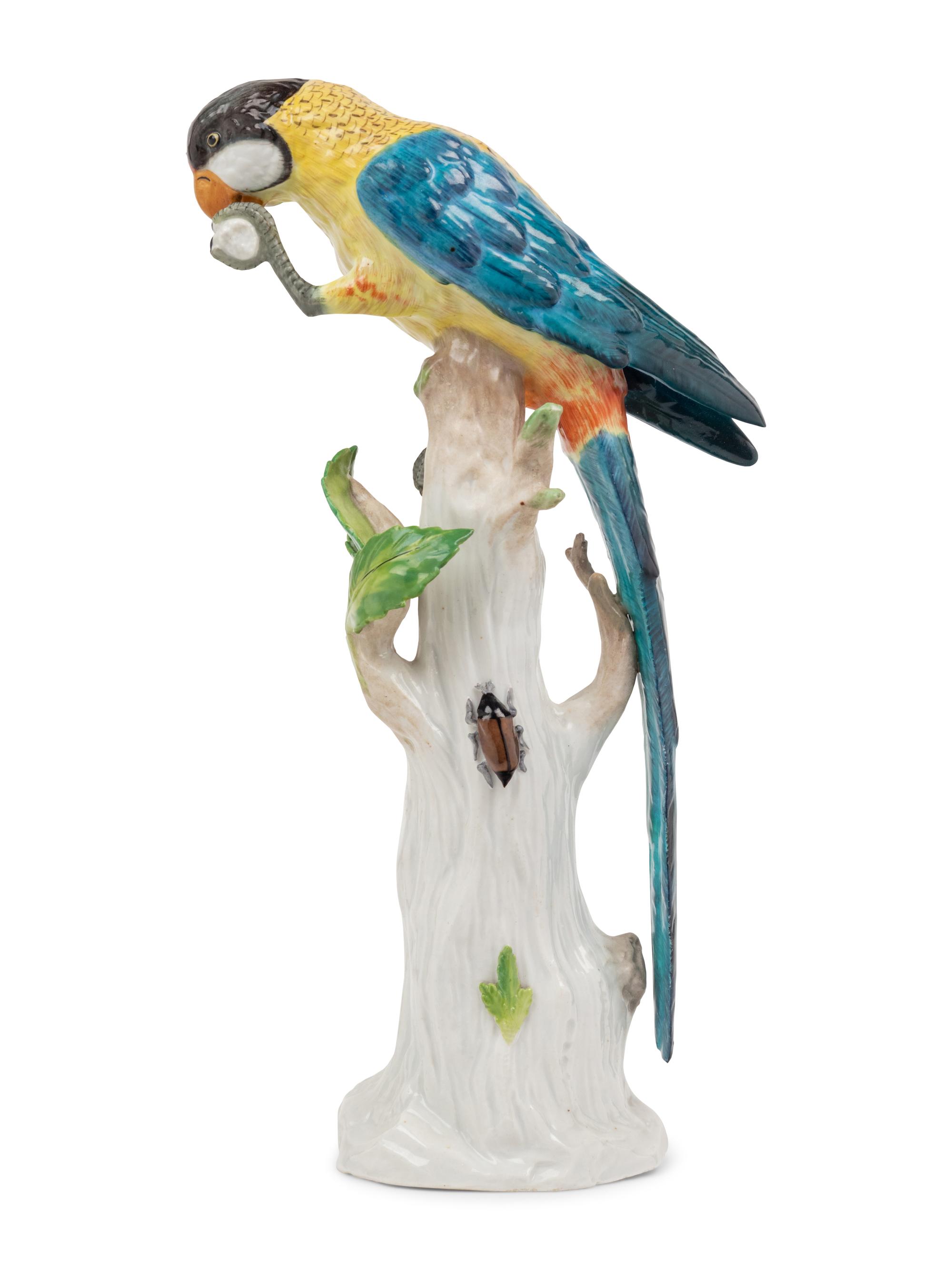 A Vienna Porcelain Parrot