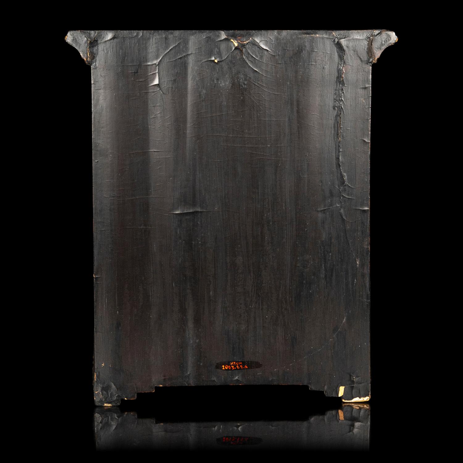 A Chinese Export Gilt Decorated Black Lacquered Chest