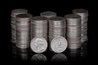 A Group of 328 Pre-1965 George Washington 25c Coins