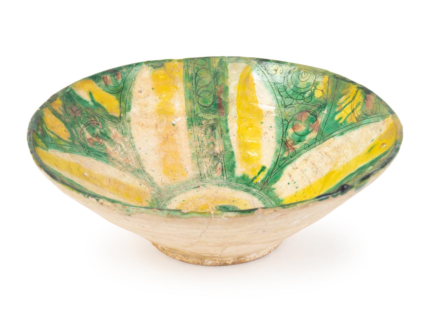 A Persian Sgraffito Pottery Bowl — 10TH-13TH CENTURY