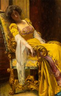 Carl Probst, (Austrian, 1854–1924), Daydreaming