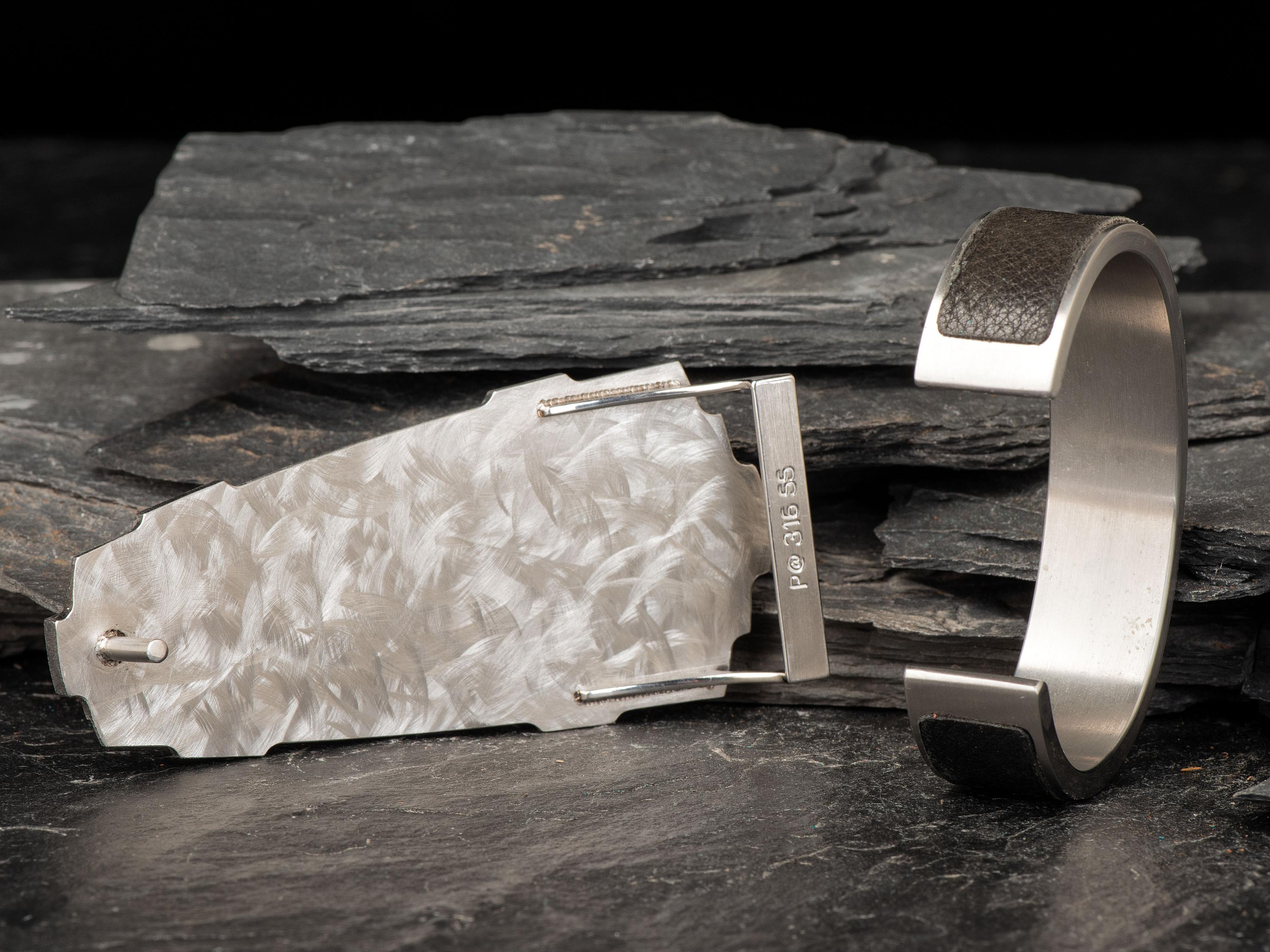 Modern Belt Buckle and Cuff Bracelet