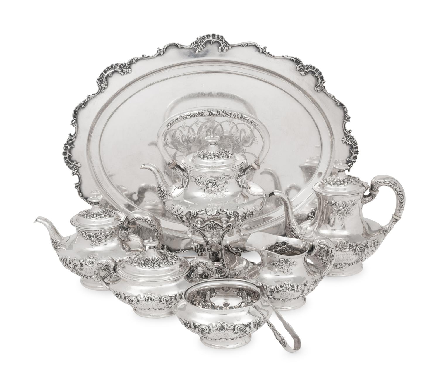 An American Silver Seven-Piece Tea and Coffee Service