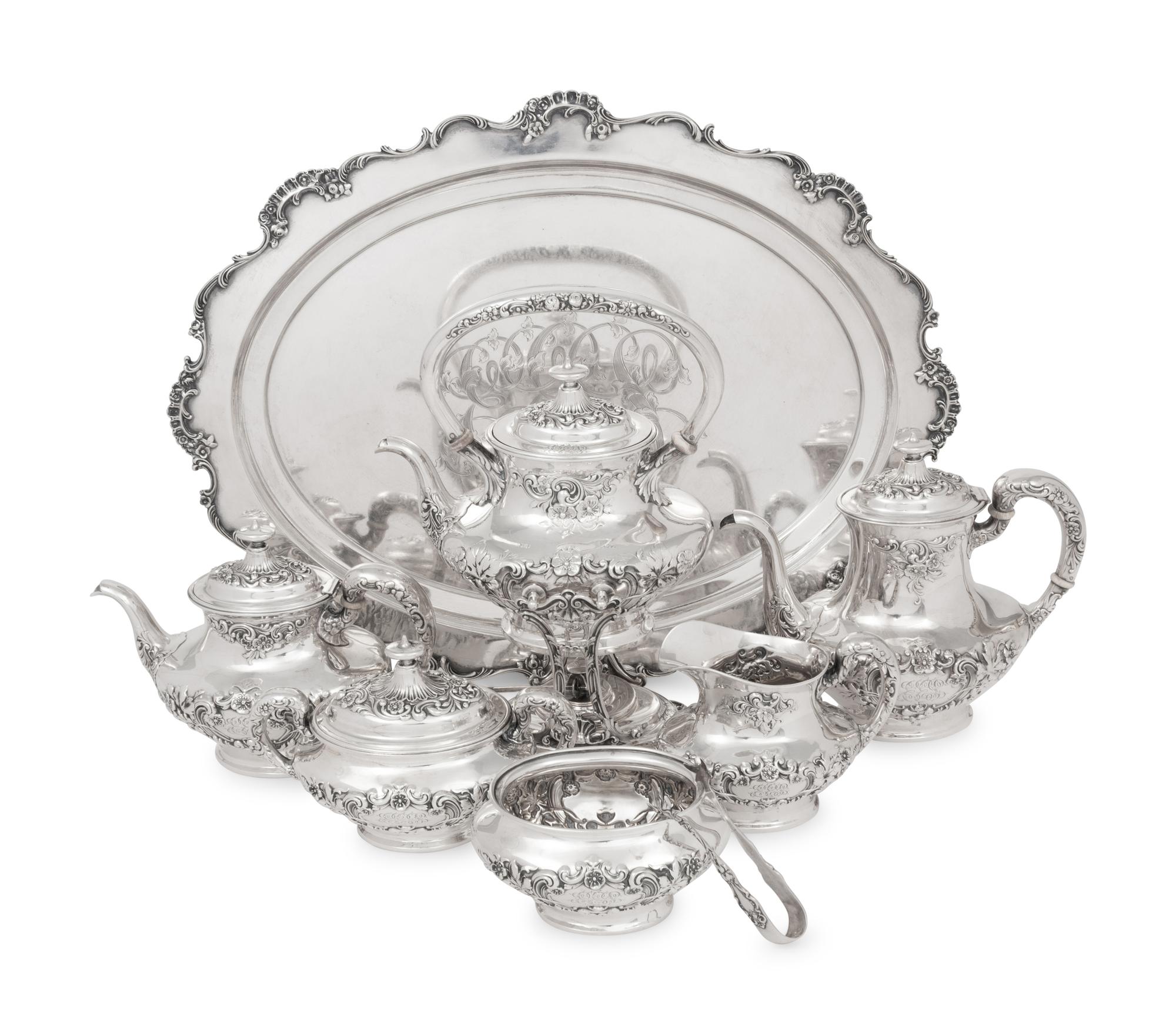 An American Silver Seven-Piece Tea and Coffee Service