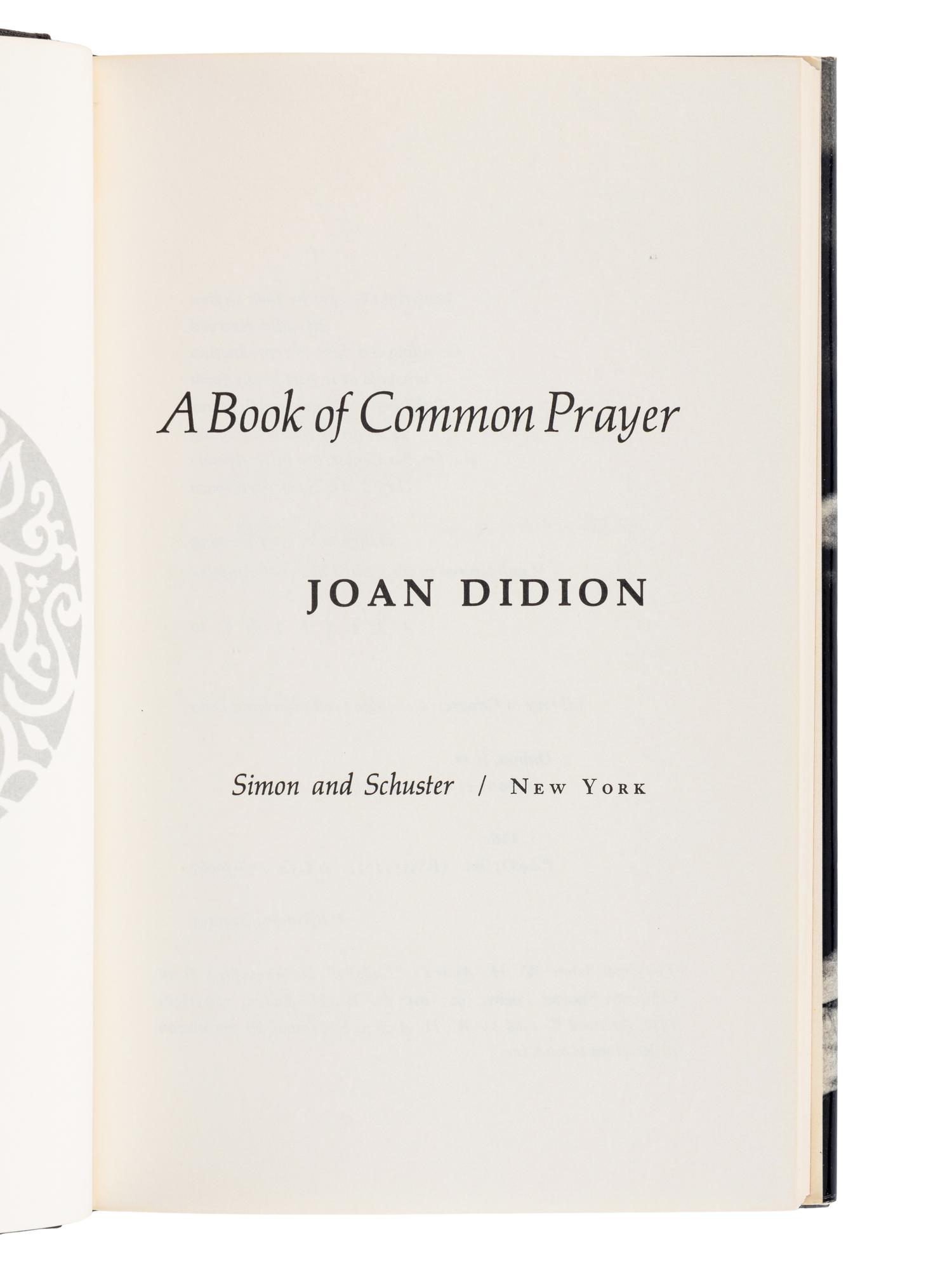 DIDION, Joan (1934-2021). A group of 5 works by Didion, ALL FIRST EDITIONS, comprising: