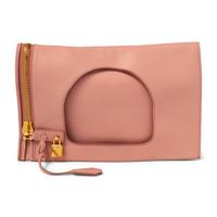 TOM FORD, PINK LEATHER CONVERTIBLE TOTE