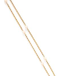 YELLOW GOLD AND ANGEL SKIN CORAL NECKLACE