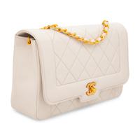 Chanel, Medium White Diana Flap Bag