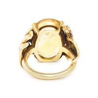 CITRINE AND DIAMOND RING