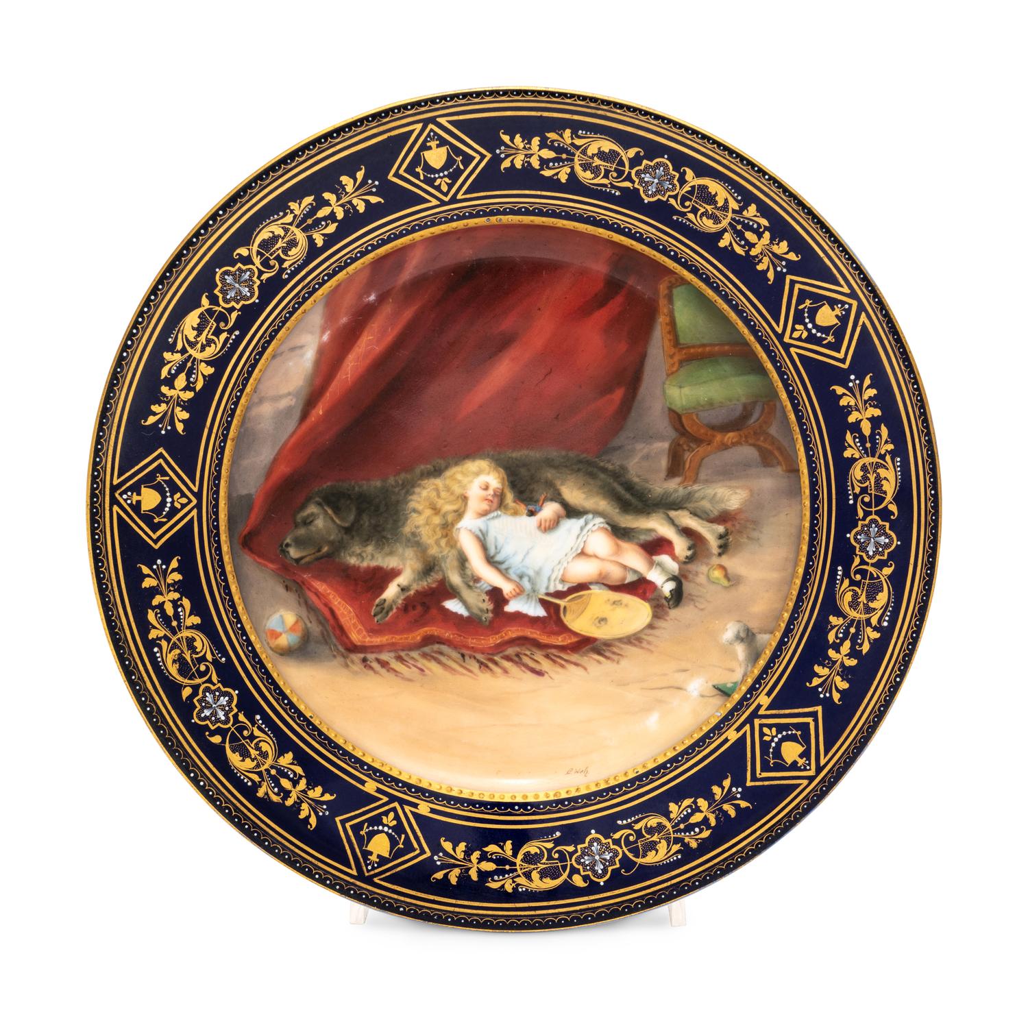 A Vienna Porcelain Cabinet Plate
