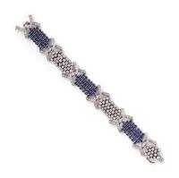 DIAMOND AND SAPPHIRE BRACELET