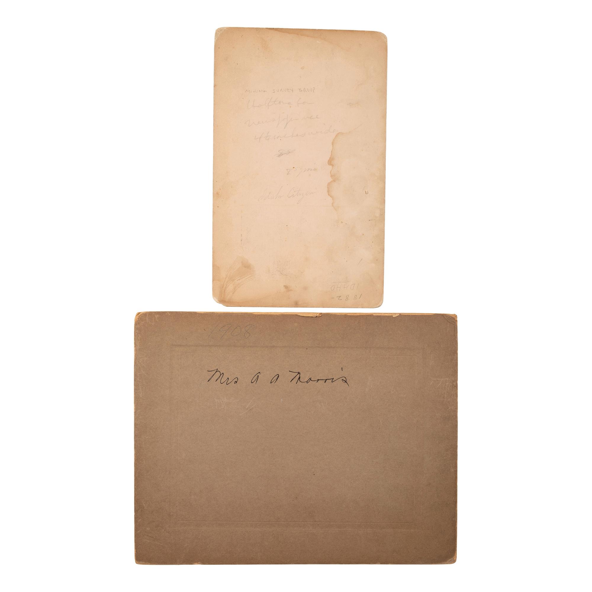 [WESTERN AMERICANA]. A group of stereoviews, albumens, and silver gelatin photographs taken in North Dakota, South Dakota, Montana, Wyoming, and Utah, with Mormon interest, comprising: