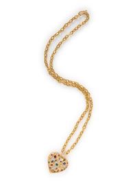HIGH KARAT GOLD AND MULTIGEM NECKLACE