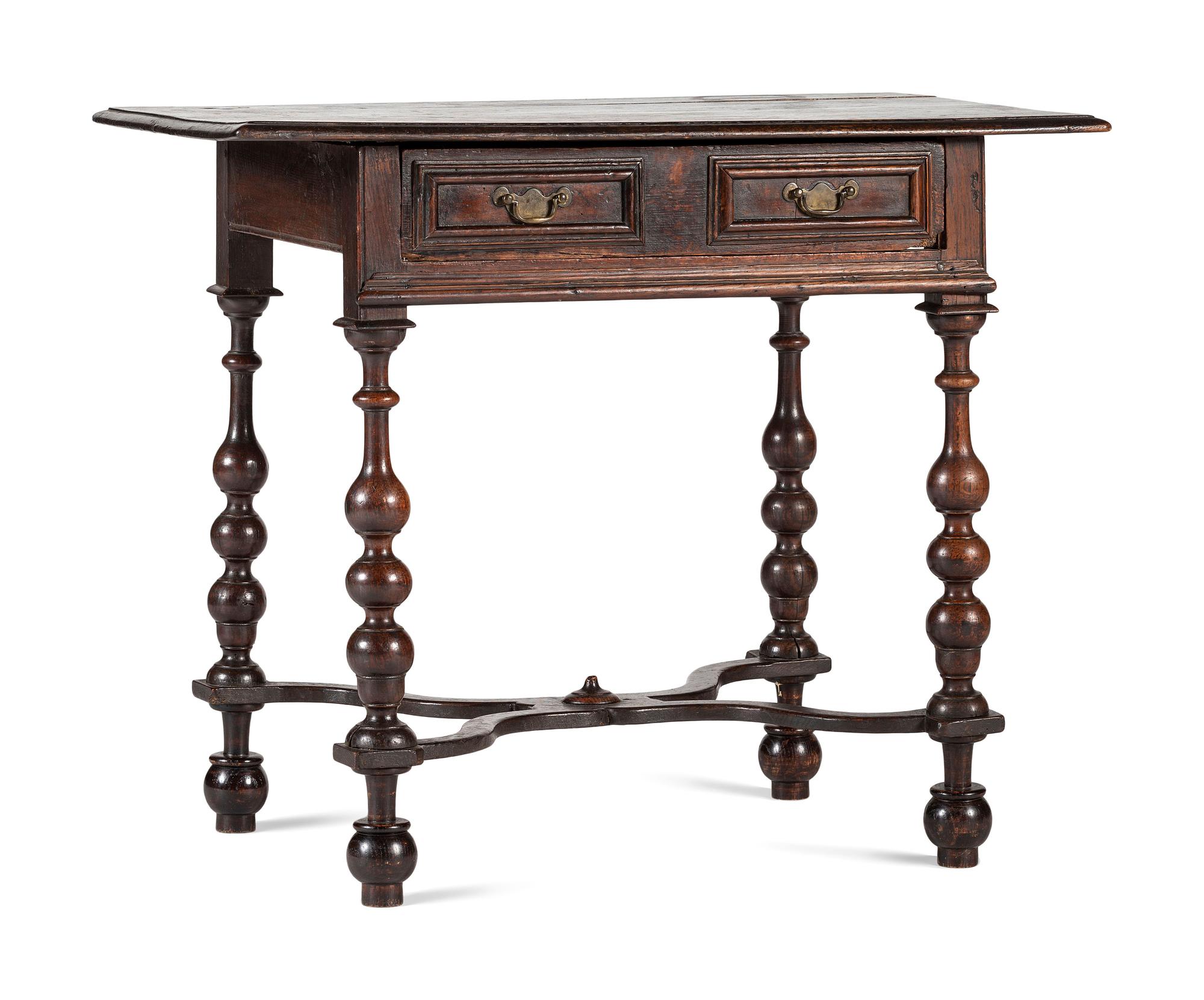 A William and Mary Oak Side Table