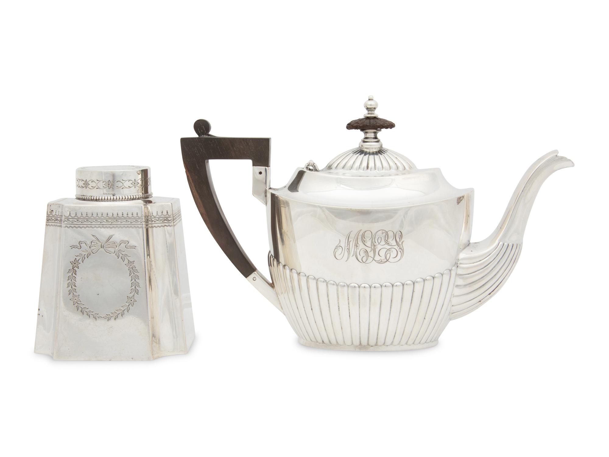 A Group of Gorham Silver Tea Articles